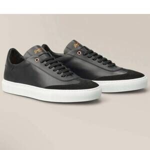 NEW GOOD MAN BRAND men's legend court leather sneakers in black